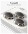 ZAGG Camera Rings iPhone 17 Pro (Max)/16 Pro (Max) Camera Protector Goud Glitter afbeelding 5