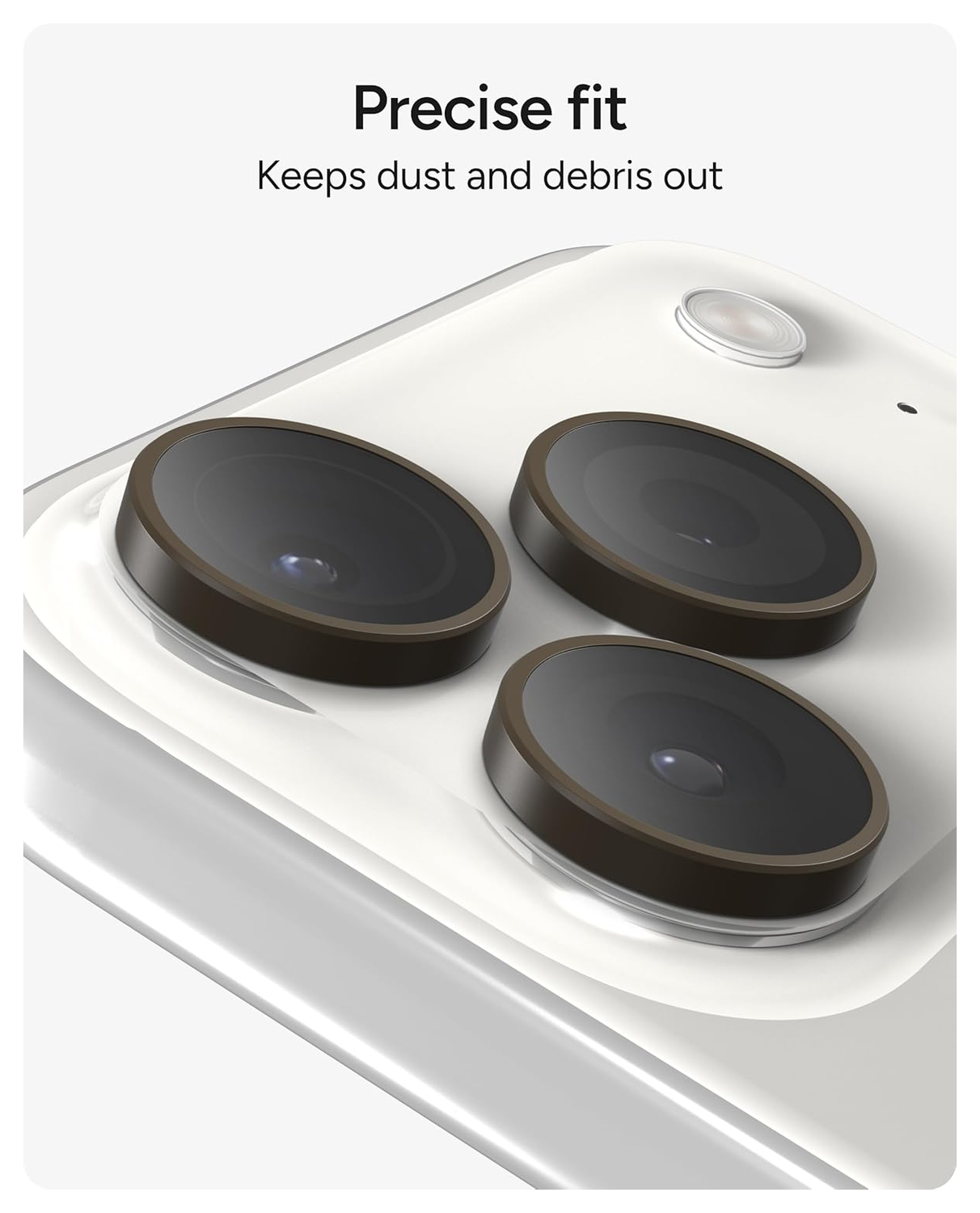 ZAGG Camera Rings iPhone 17 Pro (Max)/16 Pro (Max) Camera Protector Beige afbeelding 5