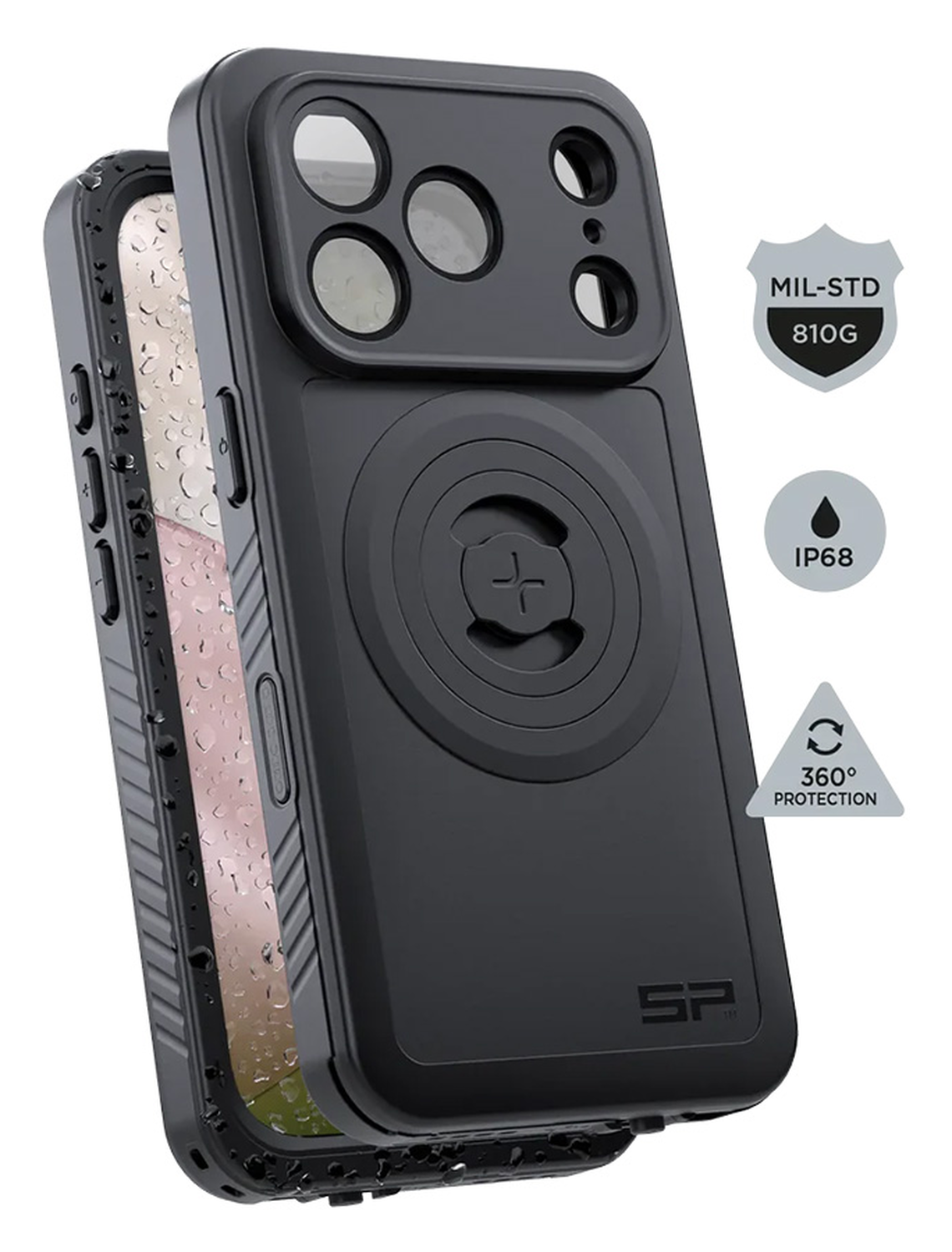 SP Connect Xtreme SPC+ iPhone 17 Pro Hoesje Full Protect MagSafe Zwart afbeelding 2
