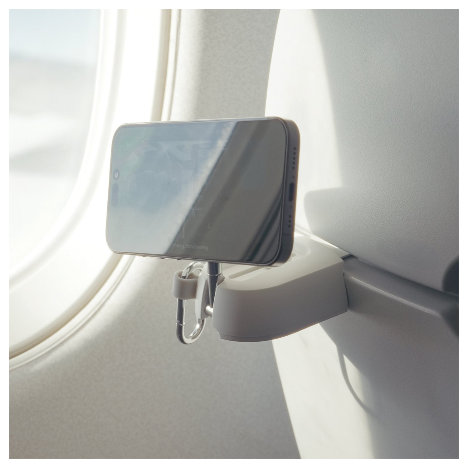 iOttie Treker MagSafe / Qi2 Telefoonhouder Vliegtuig Tafel / Trein Beige afbeelding 8