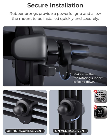 iOttie Easy One Touch 6 Telefoonhouder Auto Ventilatierooster met Klem afbeelding 4