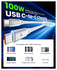 iOttie Oprolbare USB-C naar USB-C Kabel 100W Verstelbare Lengte Wit (2-Pack) afbeelding 6