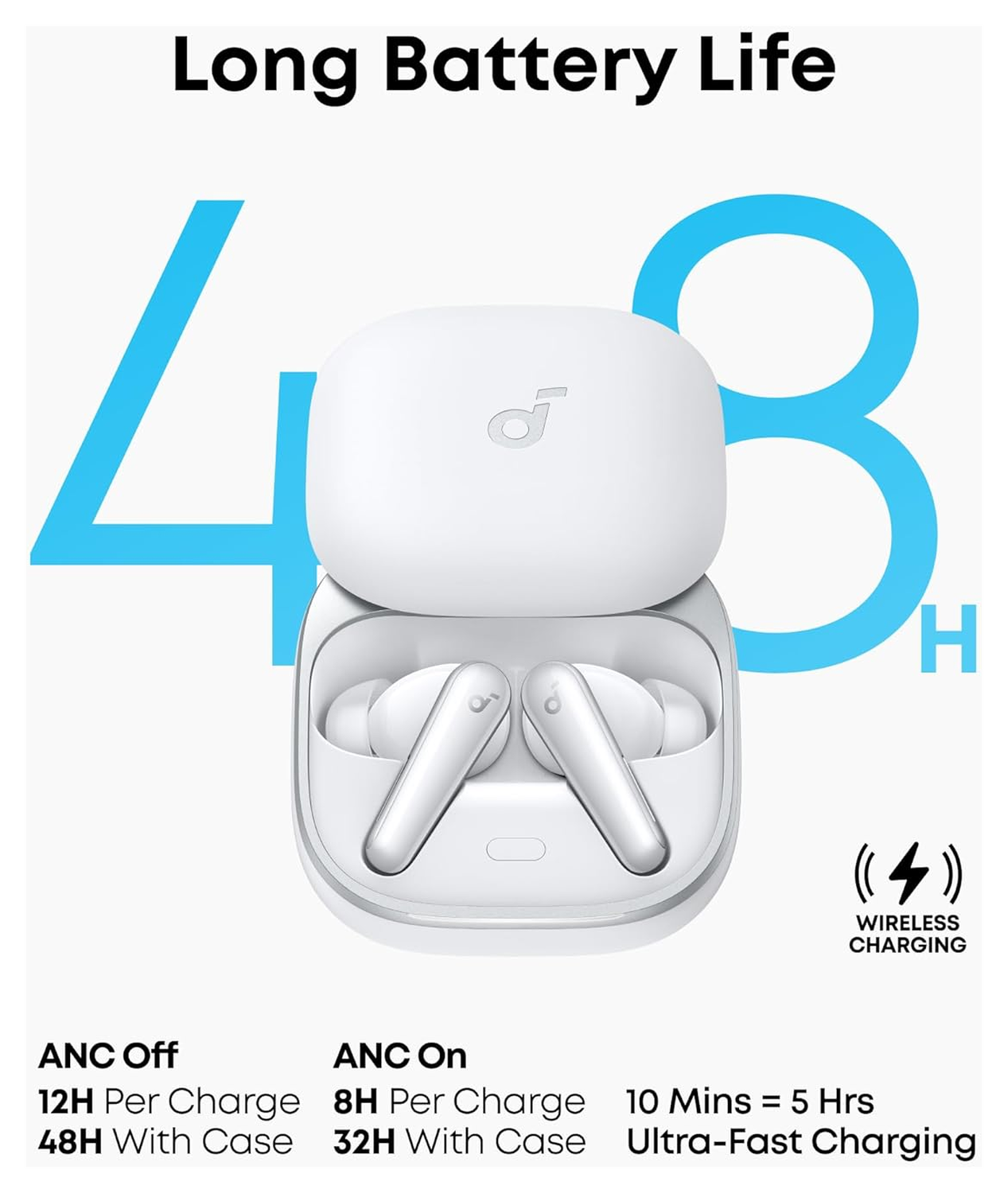 Anker Soundcore Liberty 5 Headset Noice Cancelling Wit afbeelding 6