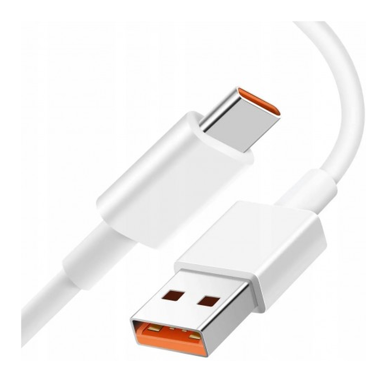 Originele Xiaomi USB-A naar USB-C Kabel 6A 120W PD 1M Wit afbeelding 2