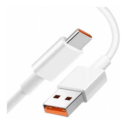 Originele Xiaomi USB-A naar USB-C Kabel 6A 120W PD 1M Wit afbeelding 2