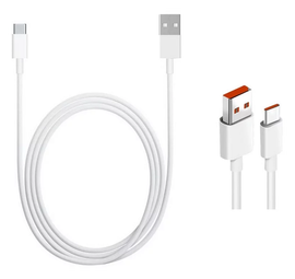 Originele Xiaomi USB-A naar USB-C Kabel 6A 120W PD 1M Wit