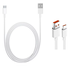 Originele Xiaomi USB-A naar USB-C Kabel 6A 120W PD 1M Wit afbeelding 1
