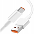 Originele Xiaomi USB-A naar USB-C Kabel 6A 120W PD 1M Wit afbeelding 3