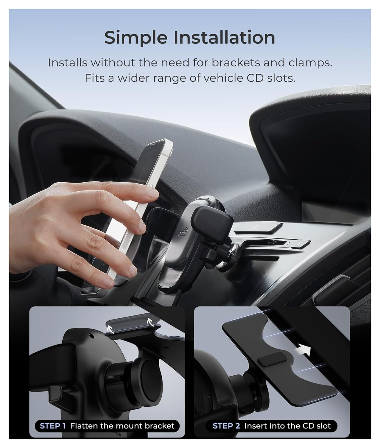 iOttie Easy One Touch 6 Telefoonhouder Auto CD-Speler met Sleuf Houder afbeelding 4