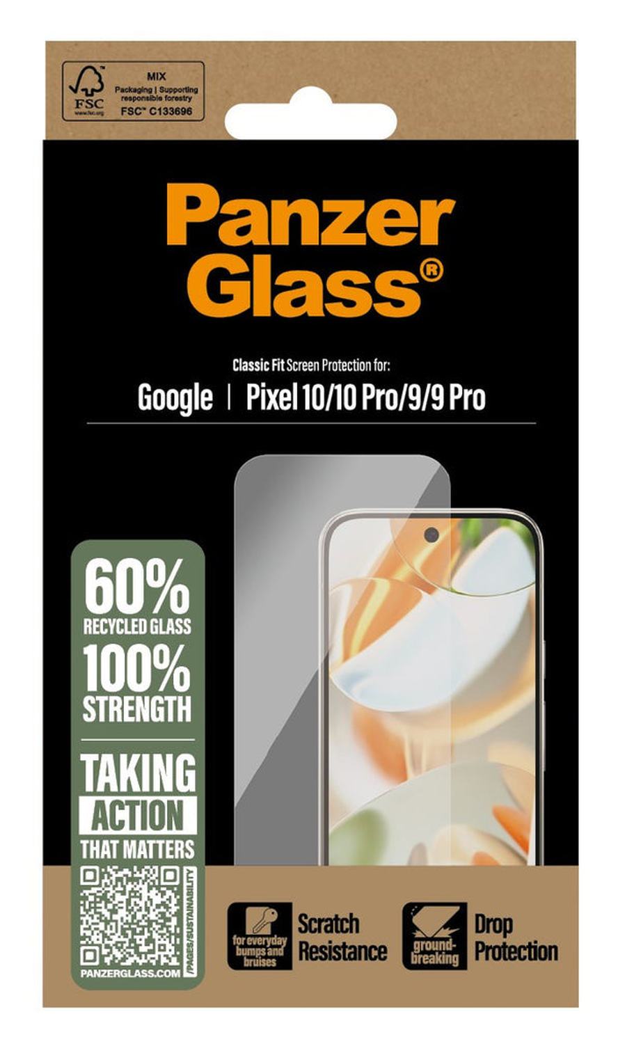 PanzerGlass Classic Fit Google Pixel 10 (Pro) / 9 (Pro) Screen Protector Glass afbeelding 3