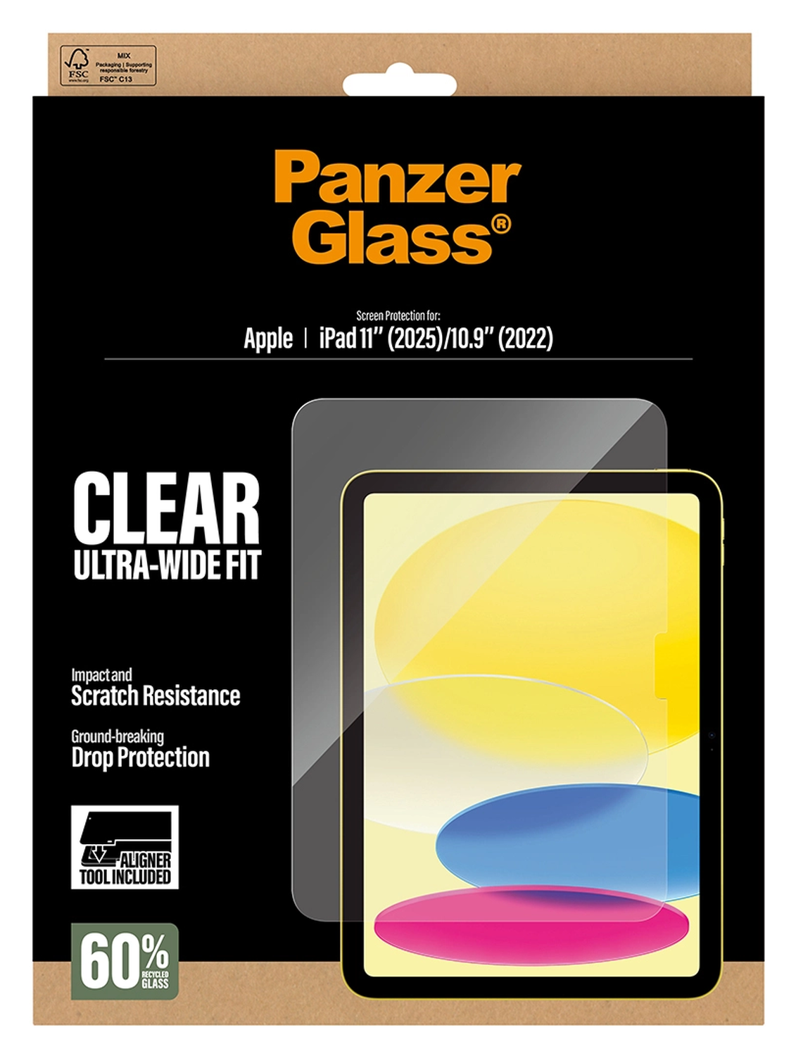 PanzerGlass Ultra-Wide Apple iPad 11 (2025) Screen Protector Tempered Glass afbeelding 2