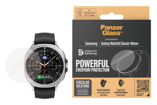 PanzerGlass Samsung Galaxy Watch 8 Classic Screen Protector Glas afbeelding 1