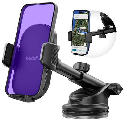 Buddi Way 2 Universele Telefoonhouder Auto Dashboard/Raam met Zuignap afbeelding 12
