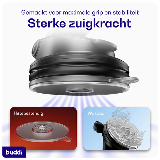 Buddi Way 2 Universele Telefoonhouder Auto Dashboard/Raam met Zuignap afbeelding 3