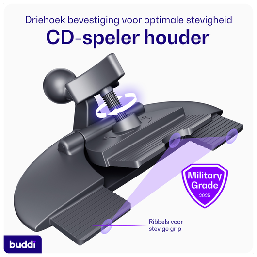 Buddi Way 2 Universele Telefoonhouder Auto CD-Speler met Sleuf Houder afbeelding 2