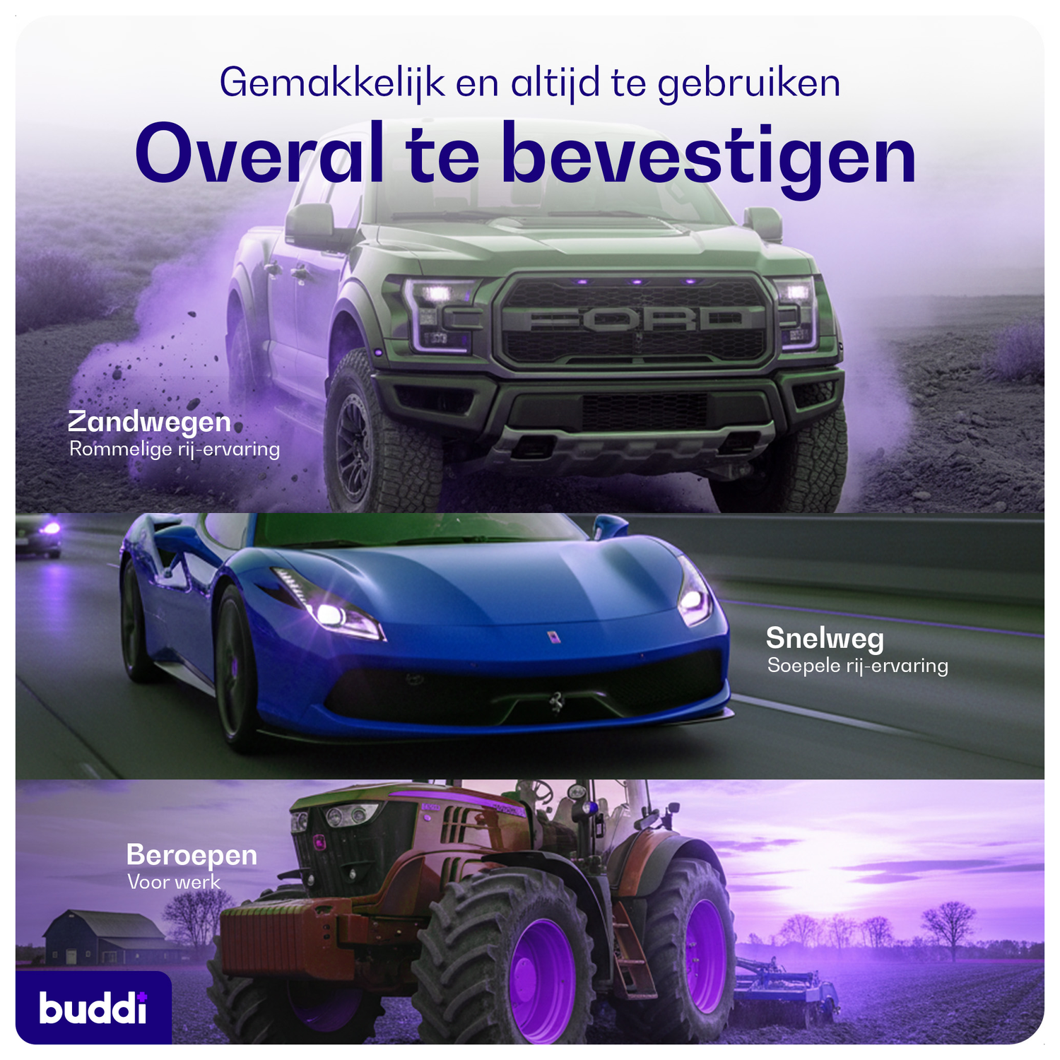 Buddi MagWay Universele MagSafe Telefoonhouder Auto Dashboard/Raam met Zuignap afbeelding 11