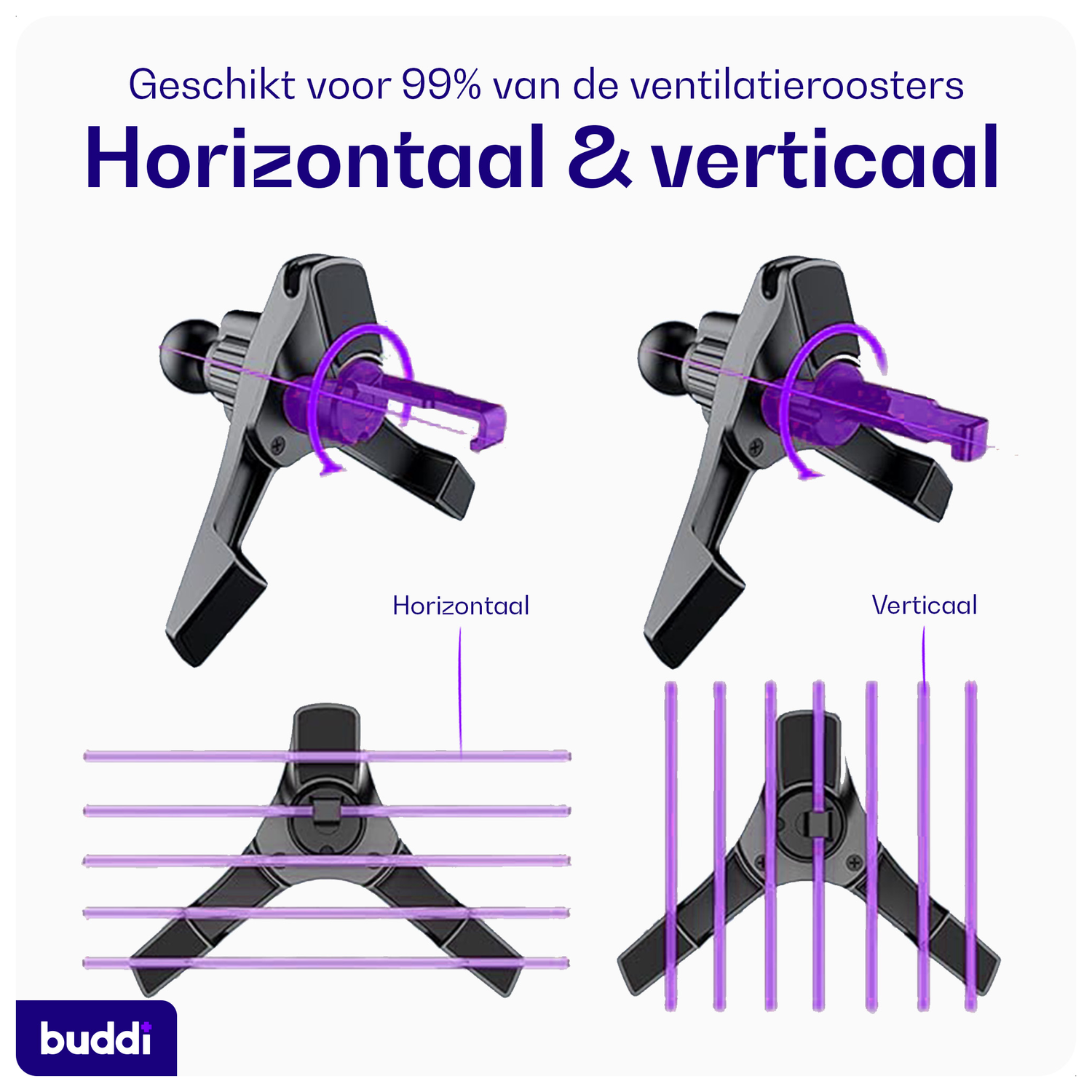 Buddi MagWay Universele MagSafe Telefoonhouder Auto Ventilatierooster afbeelding 8