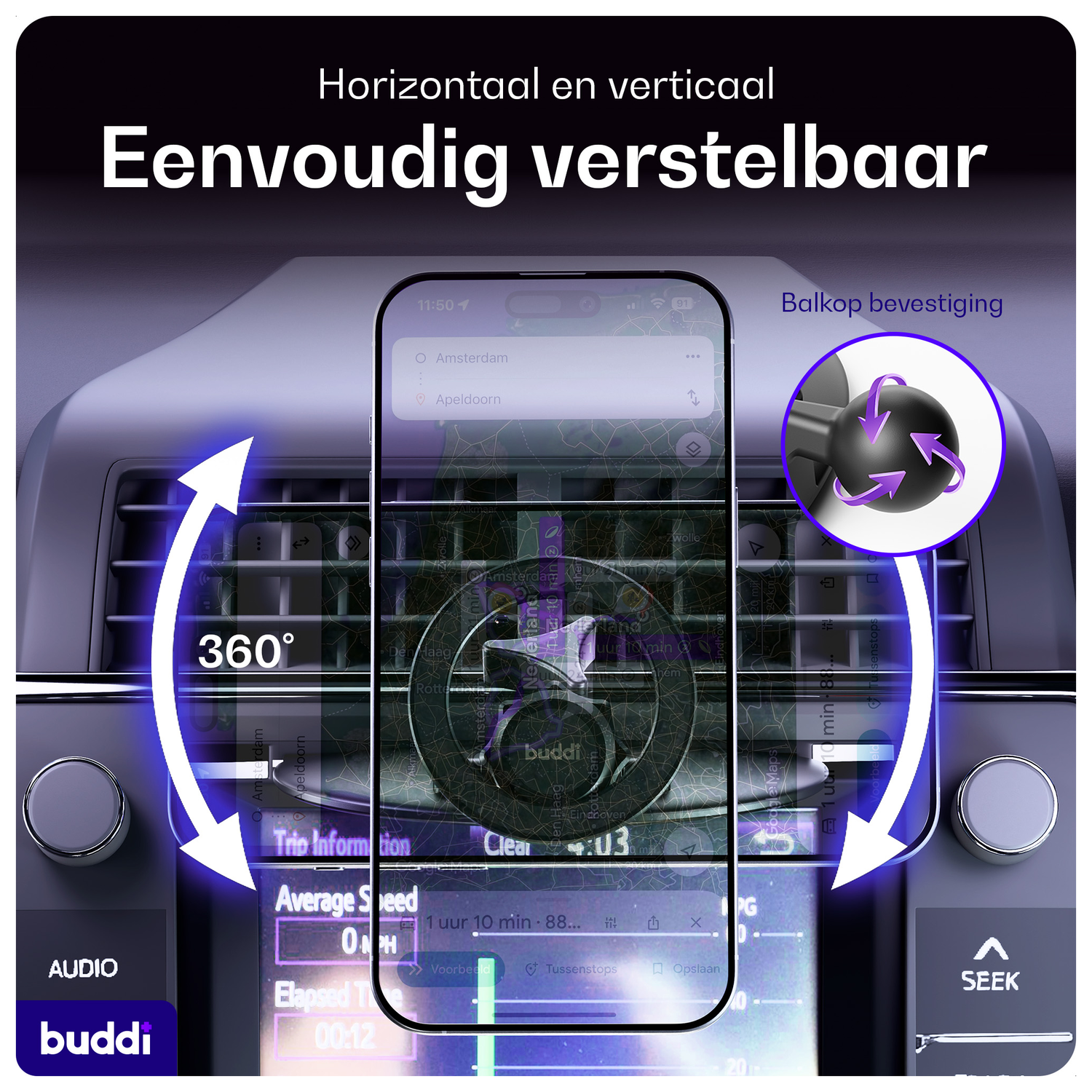 Buddi MagWay Universele MagSafe Telefoonhouder Auto CD-Speler met Sleuf Houder afbeelding 4