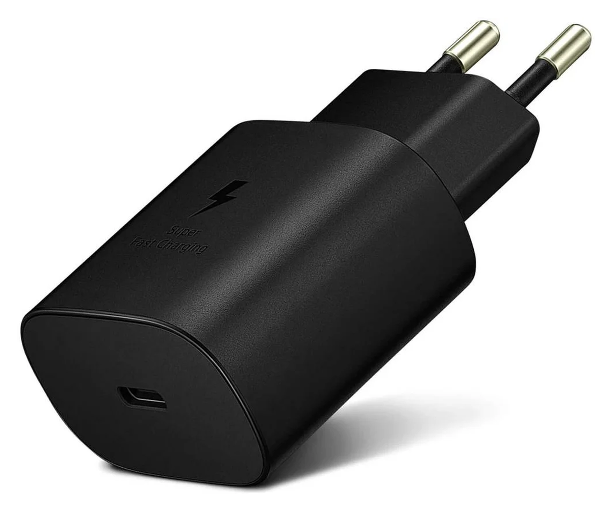 Originele Samsung 25W Power Adapter USB-C Adapter Duo Pack Zwart afbeelding 10
