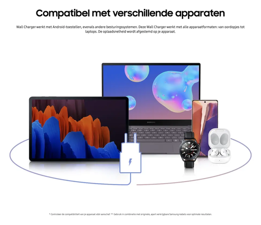 Originele Samsung 25W Power Adapter USB-C Adapter Duo Pack Zwart afbeelding 5