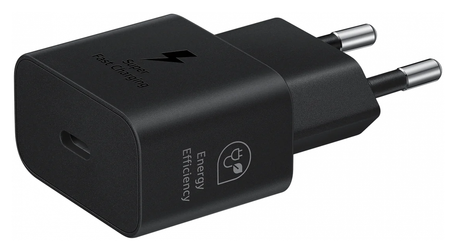 Originele Samsung 25W Energy Efficiency USB-C Adapter Duo Pack Zwart afbeelding 2