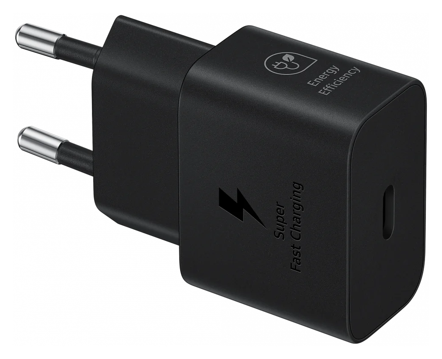 Originele Samsung 25W Energy Efficiency USB-C Adapter Duo Pack Zwart afbeelding 3