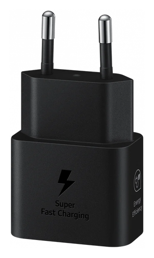 Originele Samsung 25W Energy Efficiency USB-C Adapter Duo Pack Zwart afbeelding 4
