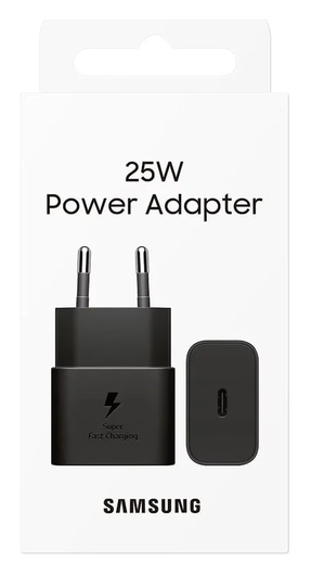 Originele Samsung 25W Energy Efficiency USB-C Adapter Duo Pack Zwart afbeelding 7
