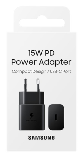 Originele Samsung 15W PD Power Adapter USB-C Oplader Duo Pack Zwart afbeelding 5