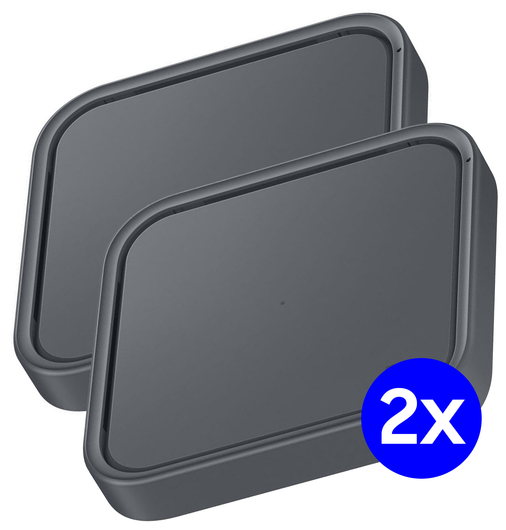 Originele Samsung Mono Wireless Charger Pad 15W Duo Pack Grijs afbeelding 1
