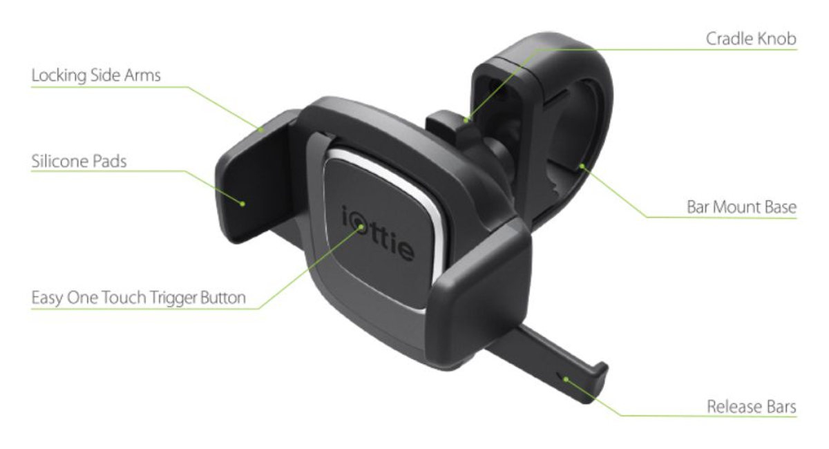 iOttie Easy One Touch 4 set - QI Autohouder + fietshouder afbeelding 7