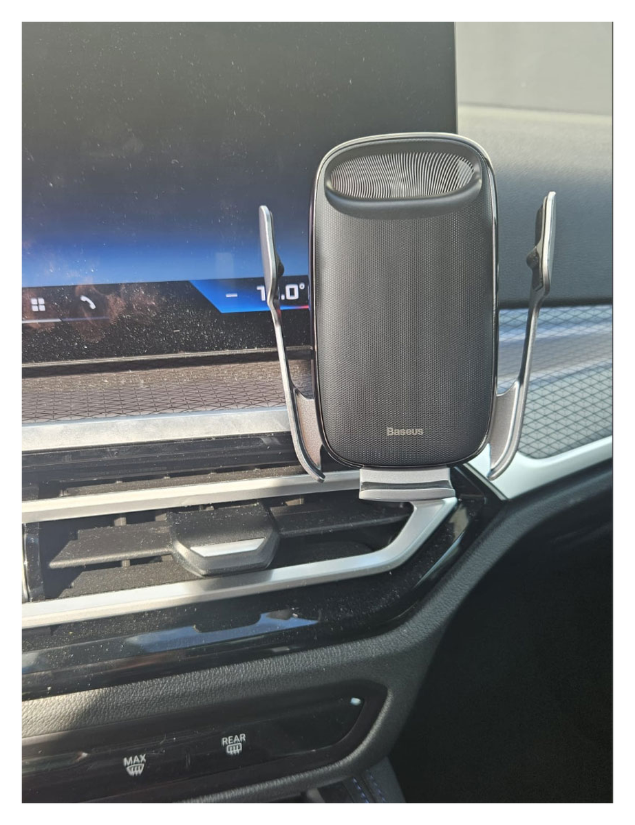 Baseus QI Houder 15W met horizontale minimount 17mm - voor BMW i4 afbeelding 1