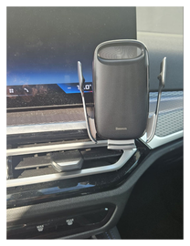Baseus QI Houder 15W met horizontale minimount 17mm - voor BMW i4