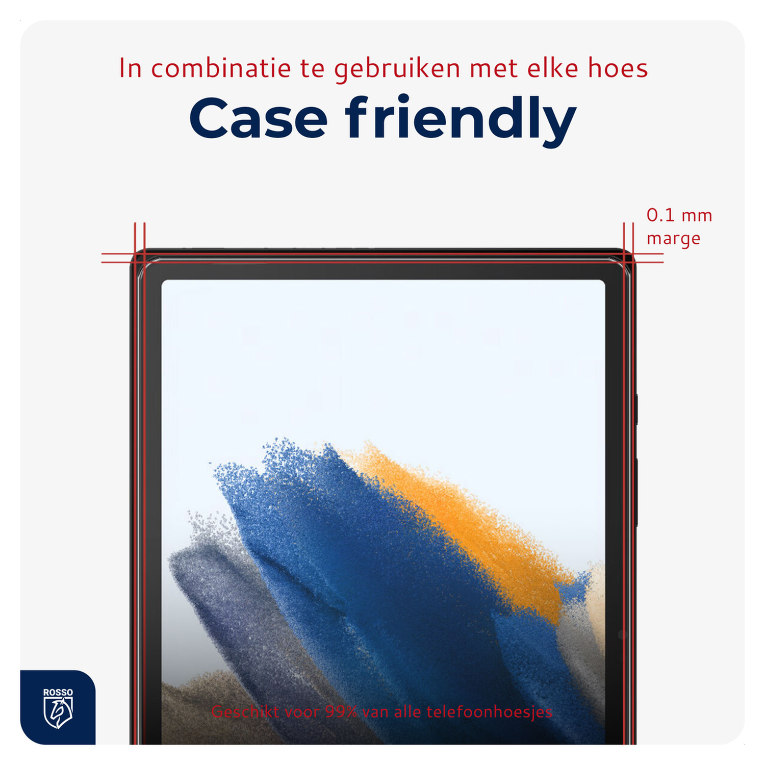 Duo pack Rosso Samsung Galaxy Tab A8 Tempered Glass Installatietray afbeelding 7