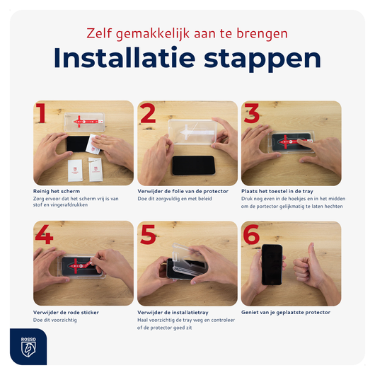 Duo pack Rosso Samsung Galaxy Tab A8 Tempered Glass Installatietray afbeelding 10