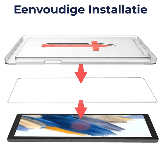 Duo pack Rosso Samsung Galaxy Tab A8 Tempered Glass Installatietray afbeelding 2