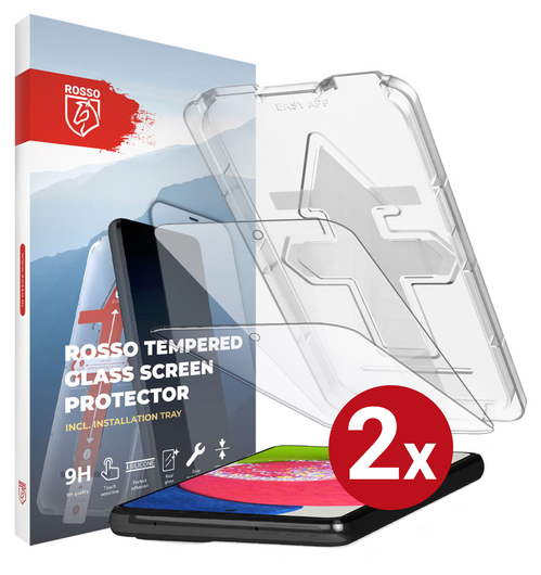 Rosso Samsung Galaxy A52S/A52 Tempered Glass met Installatietray (2-Pack) afbeelding 9