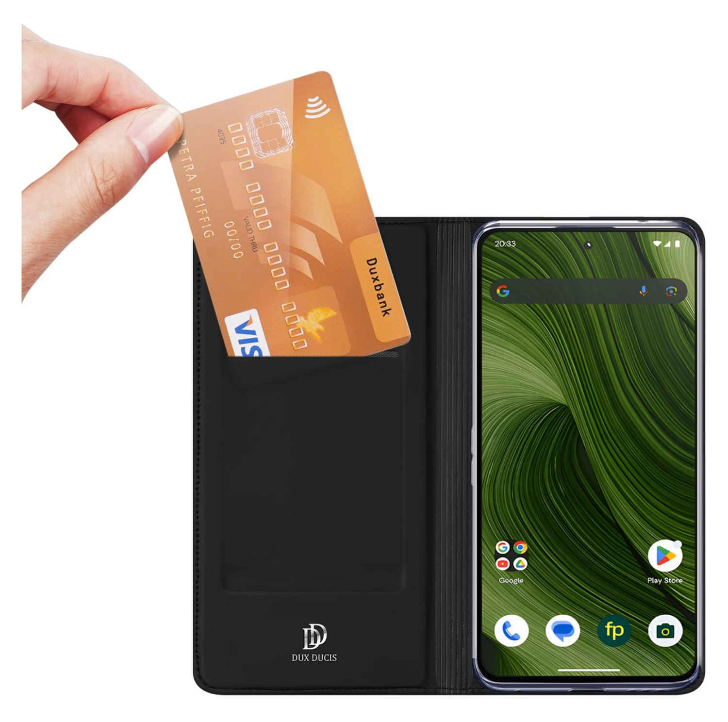Dux Ducis Skin Pro FairPhone 6 Hoesje Portemonnee Book Case Zwart afbeelding 2