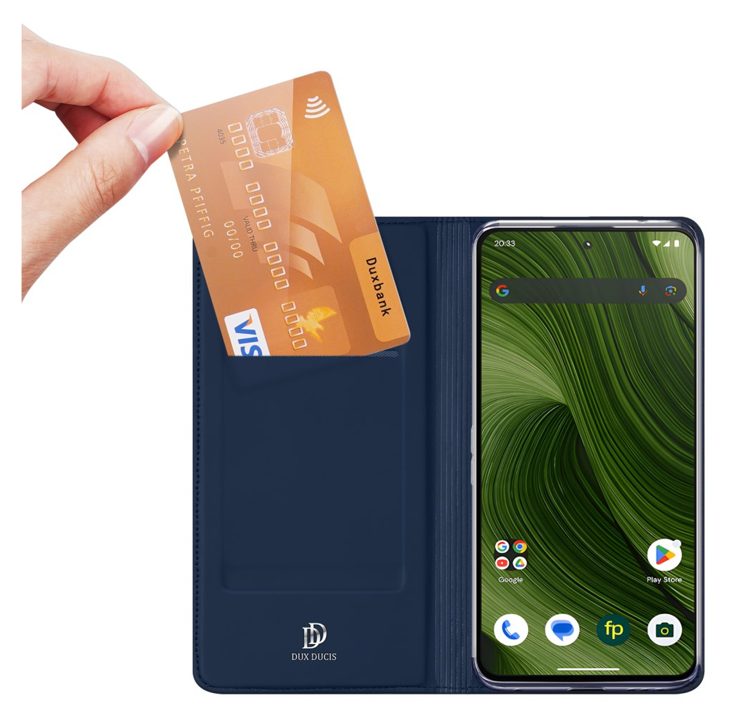 Dux Ducis Skin Pro FairPhone 6 Hoesje Portemonnee Book Case Blauw afbeelding 2