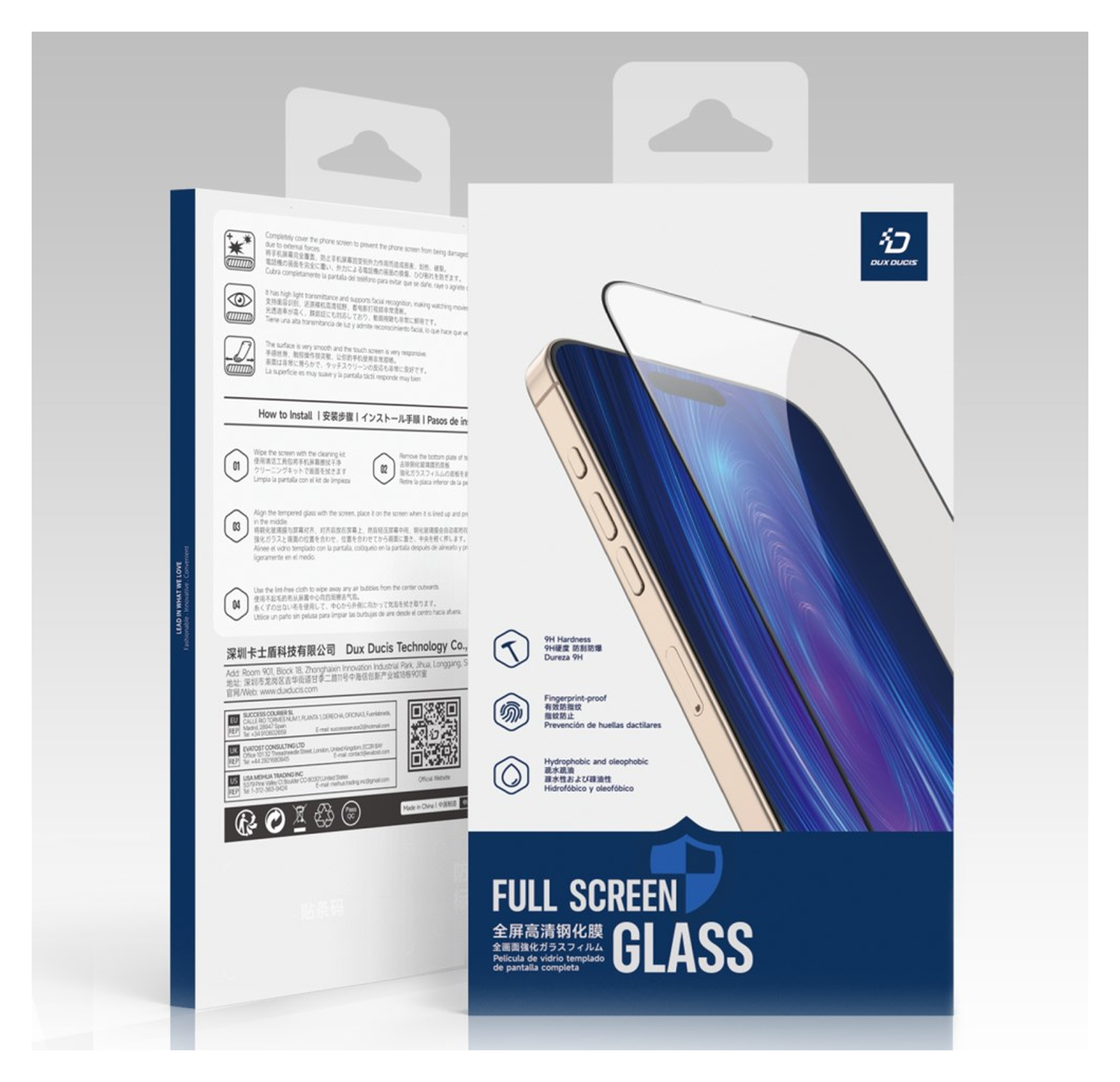 Dux Ducis Google Pixel 10 / 10 Pro Screen Protector 9H Tempered Glass afbeelding 7