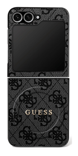 Guess 4G Classic MagSafe Samsung Galaxy Z Flip 7 Hoesje Back Cover Zwart afbeelding 1