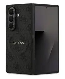 Guess Samsung Galaxy Z Fold 7 Hoesje MagSafe 4G Monogram Logo Zwart afbeelding