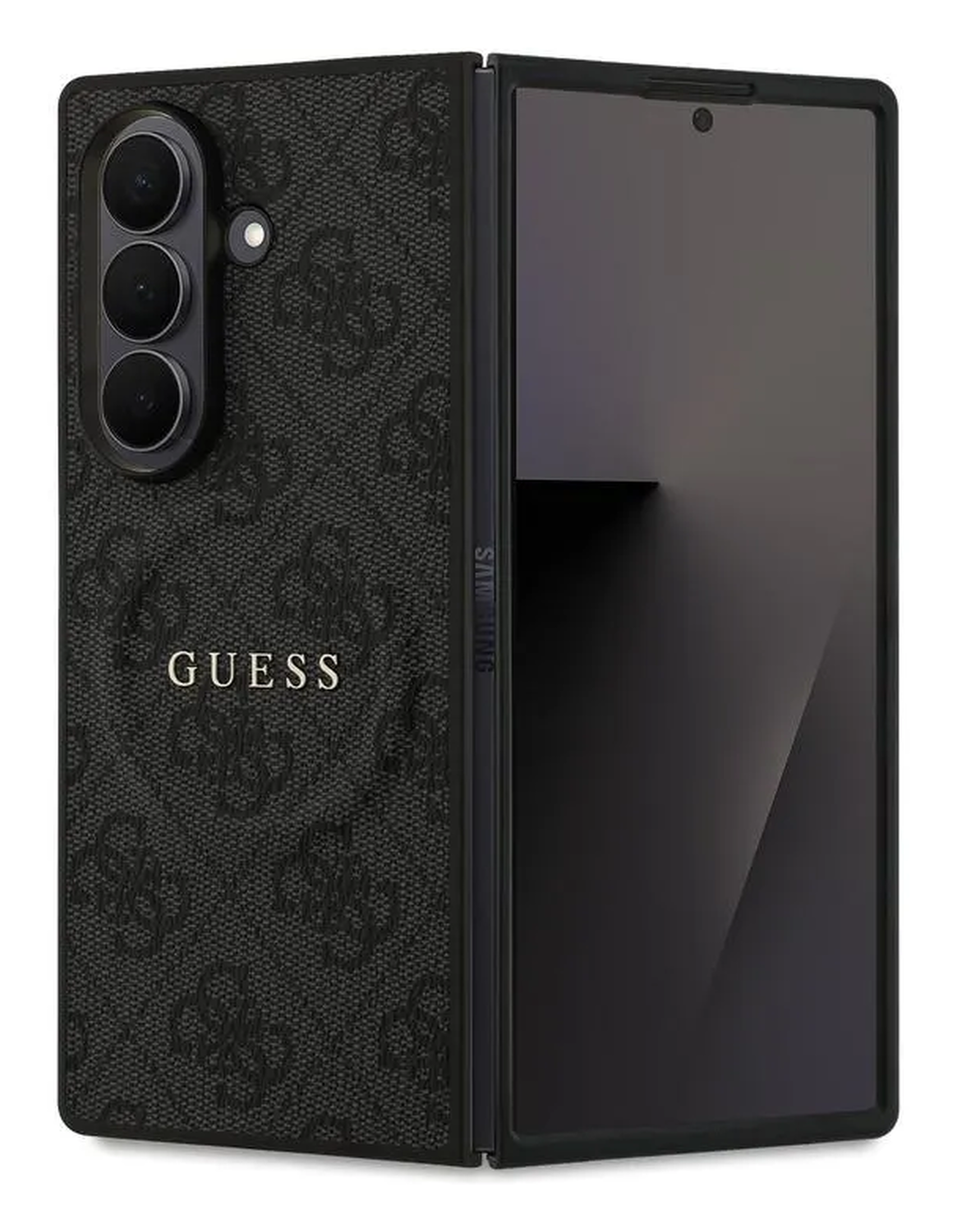 Guess Samsung Galaxy Z Fold 7 Hoesje MagSafe 4G Monogram Logo Zwart afbeelding 1