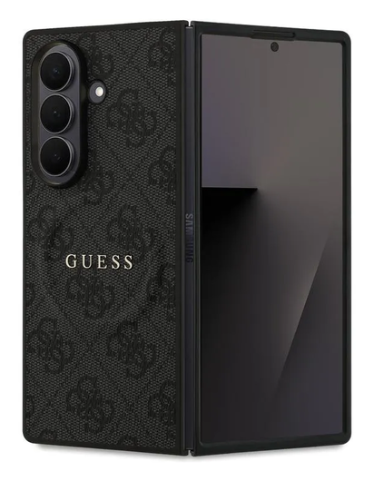 Guess Samsung Galaxy Z Fold 7 Hoesje MagSafe 4G Monogram Logo Zwart afbeelding 1