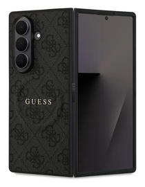 Guess Samsung Galaxy Z Fold 7 Hoesje MagSafe 4G Monogram Logo Zwart