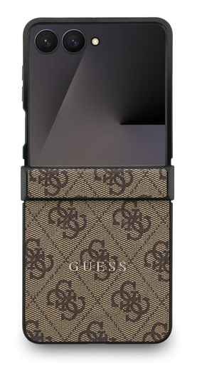 Guess 4G Classic MagSafe Samsung Galaxy Z Flip 7 Hoesje Back Cover Bruin afbeelding 2