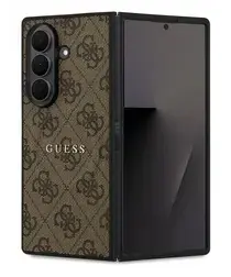 Guess Samsung Galaxy Z Fold 7 Hoesje MagSafe 4G Monogram Logo Bruin afbeelding