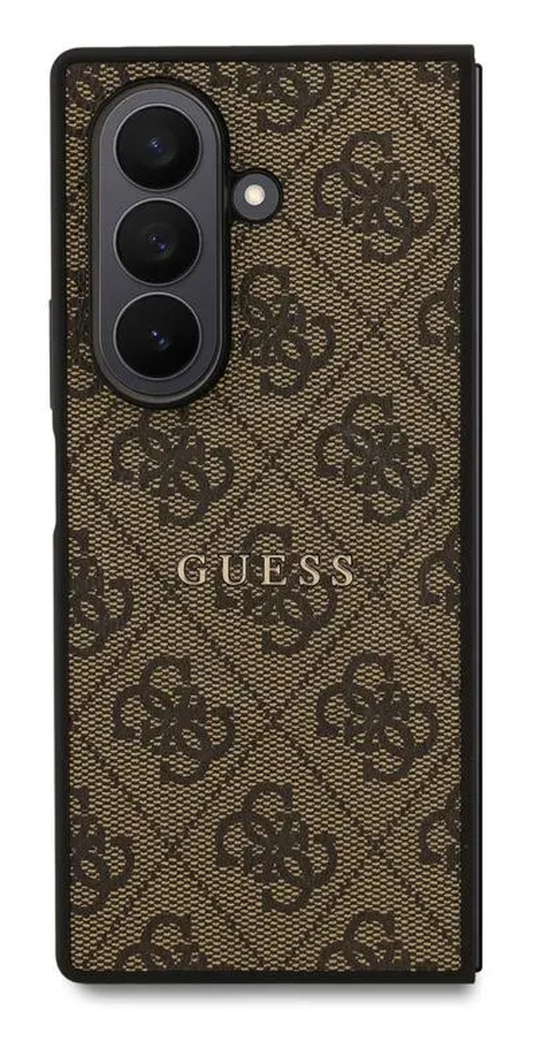 Guess Samsung Galaxy Z Fold 7 Hoesje MagSafe 4G Monogram Logo Bruin afbeelding 2