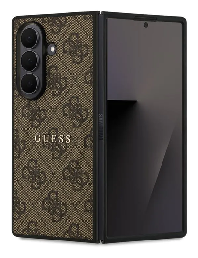 Guess Samsung Galaxy Z Fold 7 Hoesje MagSafe 4G Monogram Logo Bruin afbeelding 1