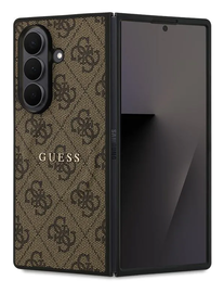 Guess Samsung Galaxy Z Fold 7 Hoesje MagSafe 4G Monogram Logo Bruin